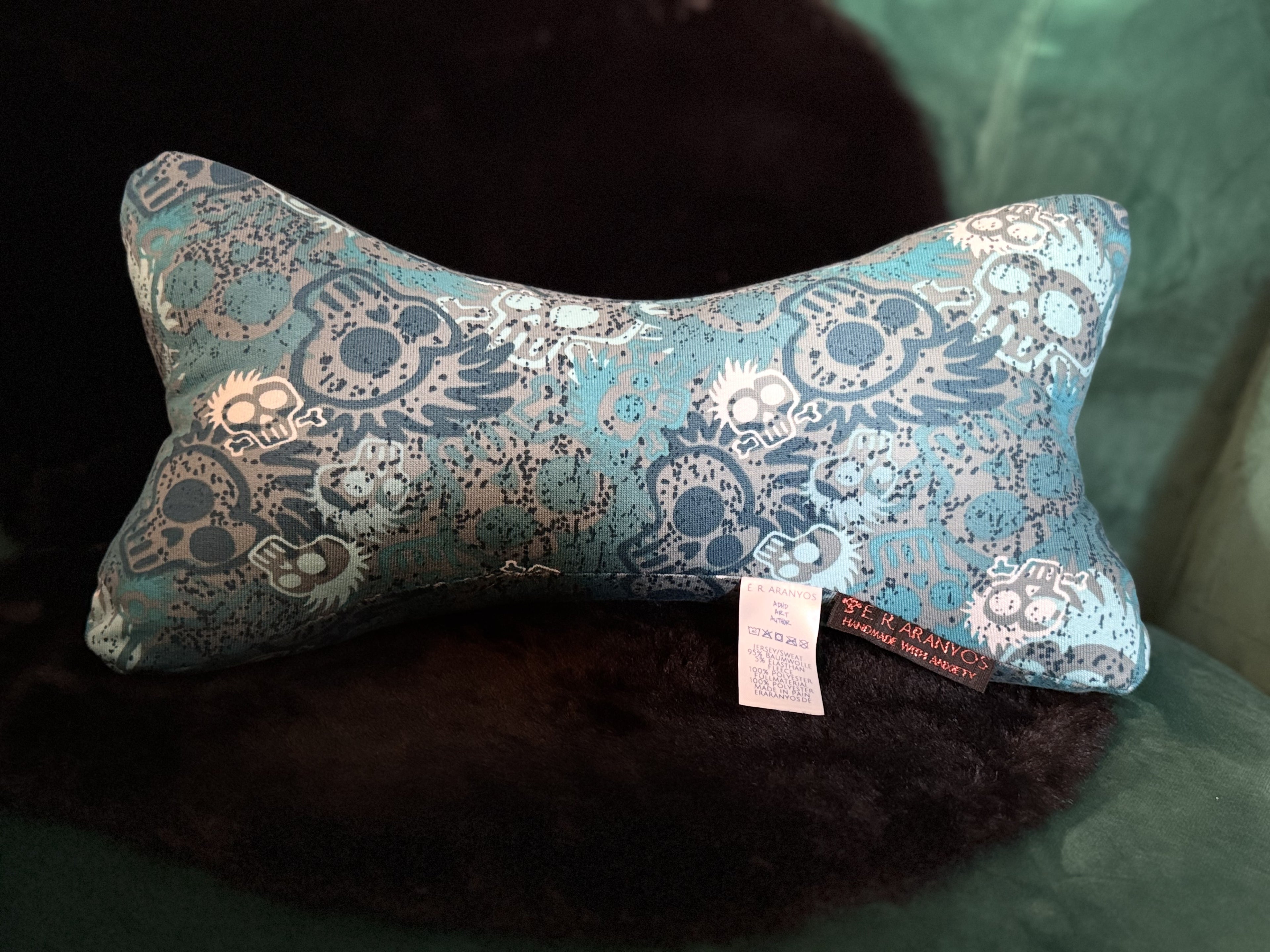 Leseknochen Punk-Skull Blue