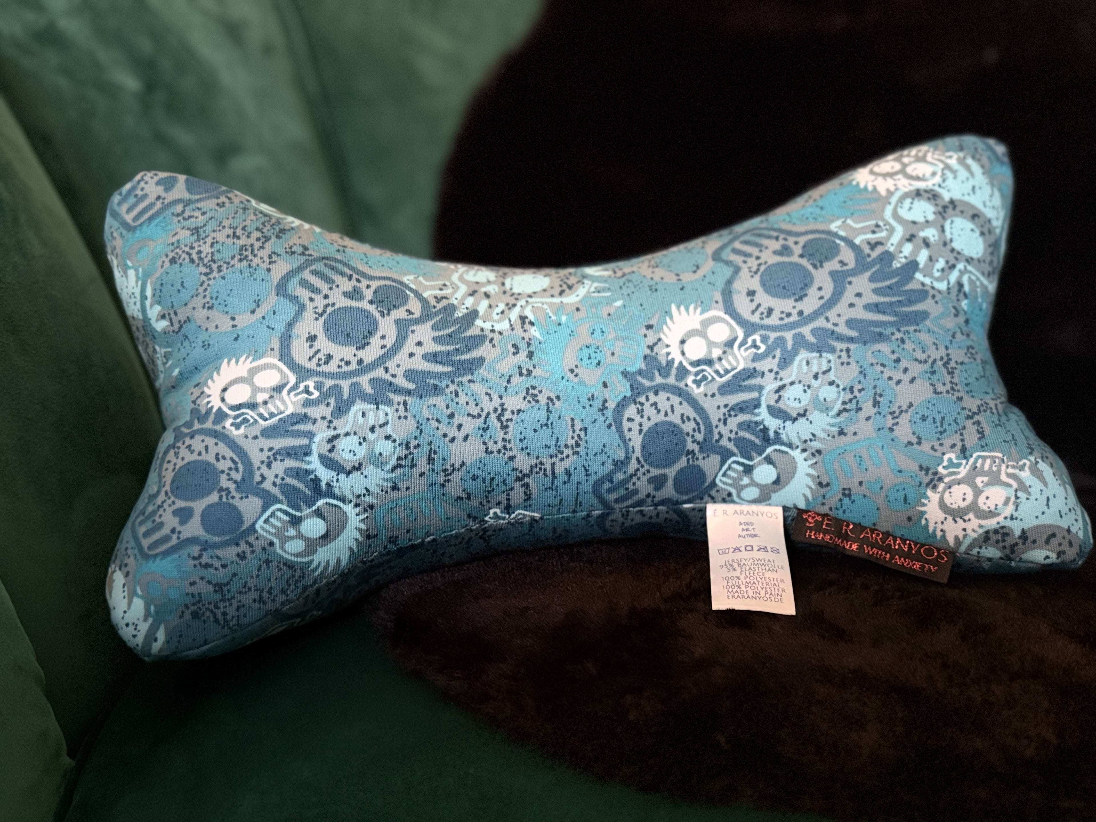 Leseknochen Punk-Skull Blue