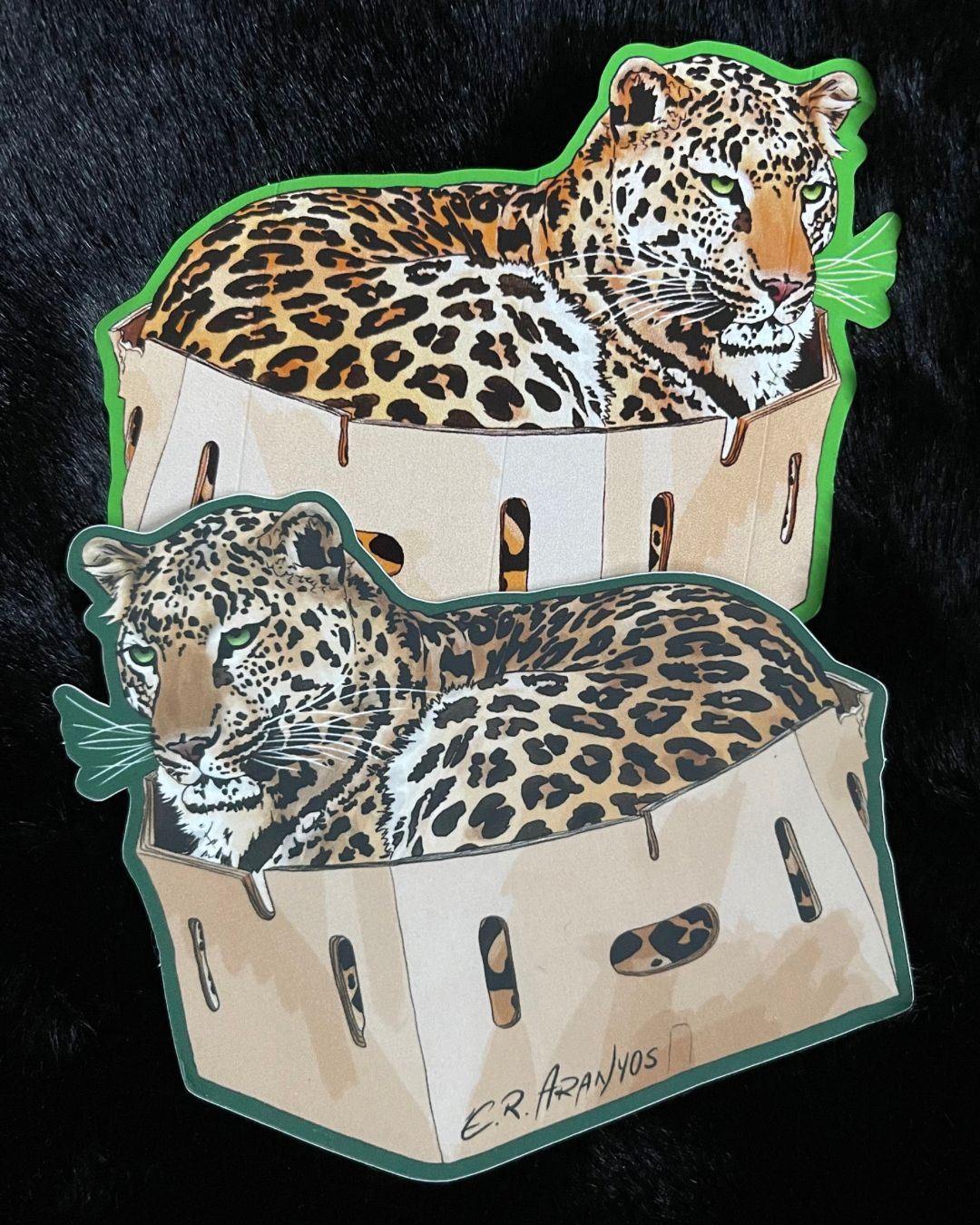 Sticker Jaguar im Karton