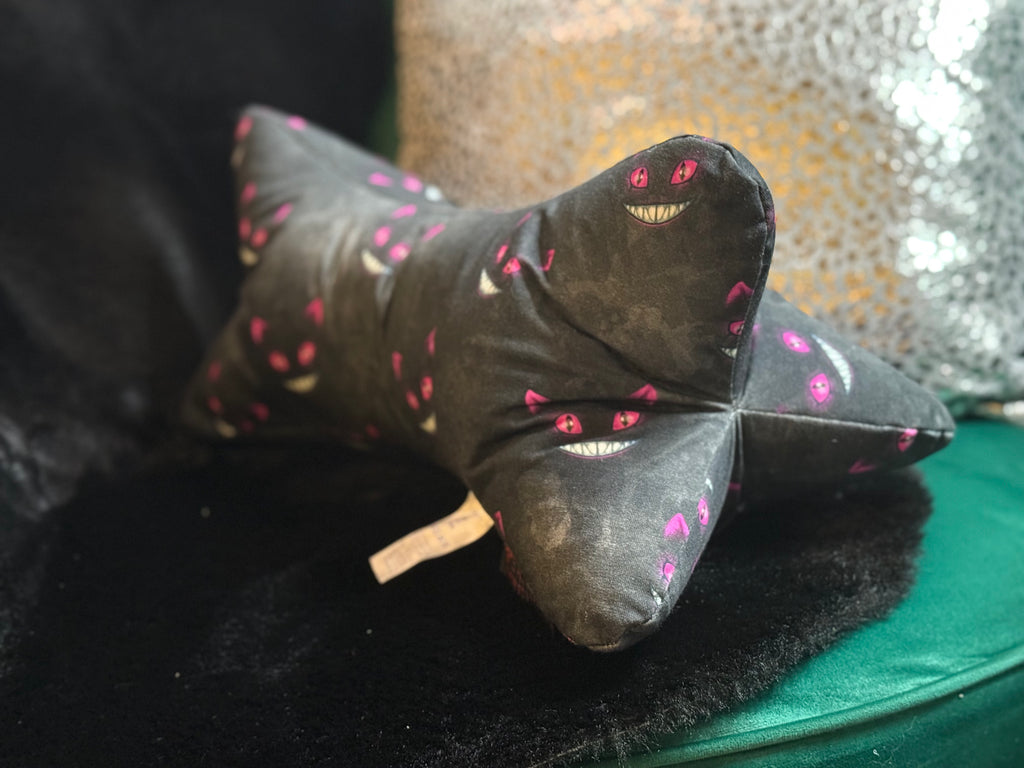 Leseknochen XXL Grinsekatze Pink & Grau