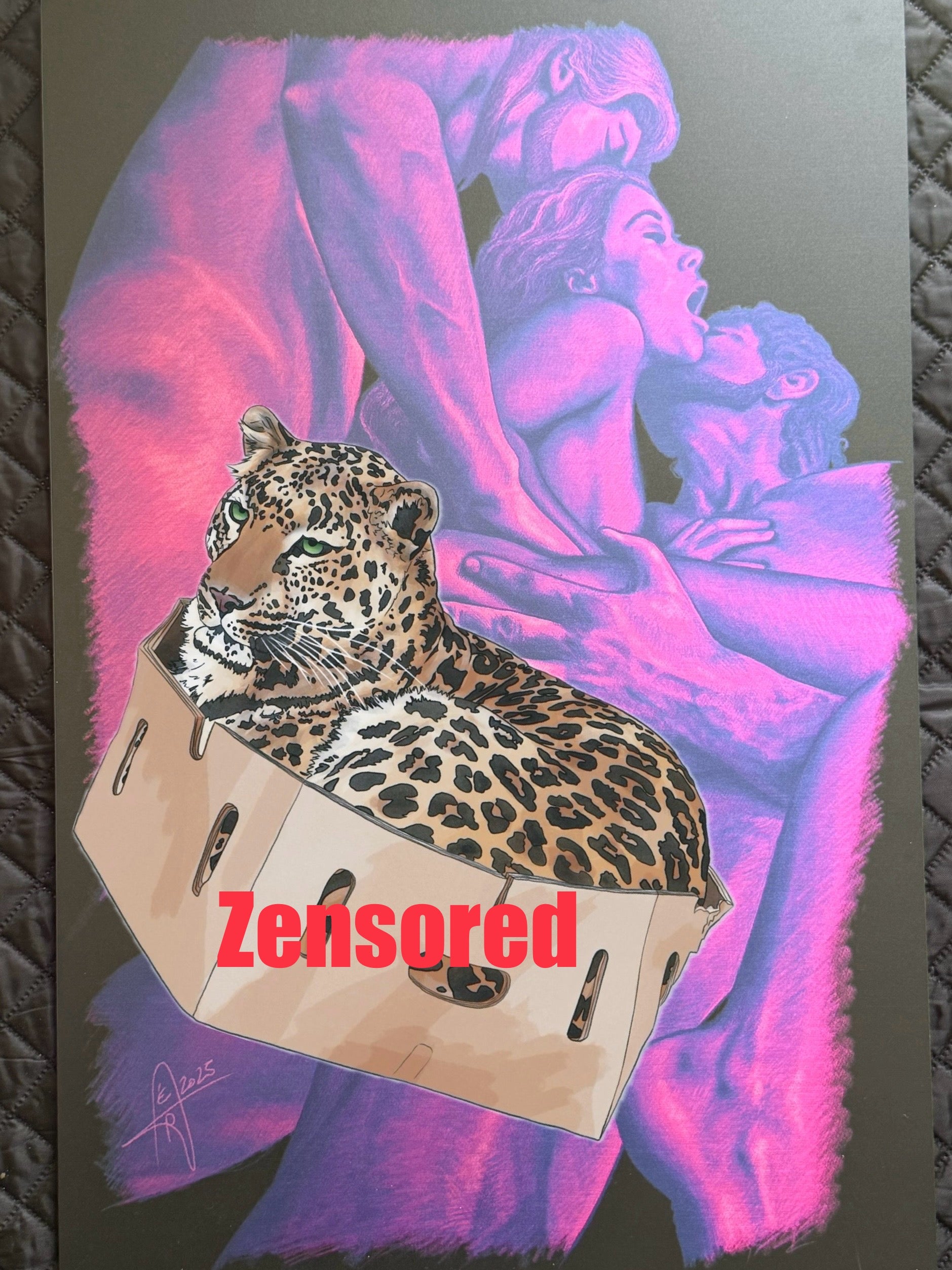 Kunstdruck Dreier auf Alu Dibond 40x60