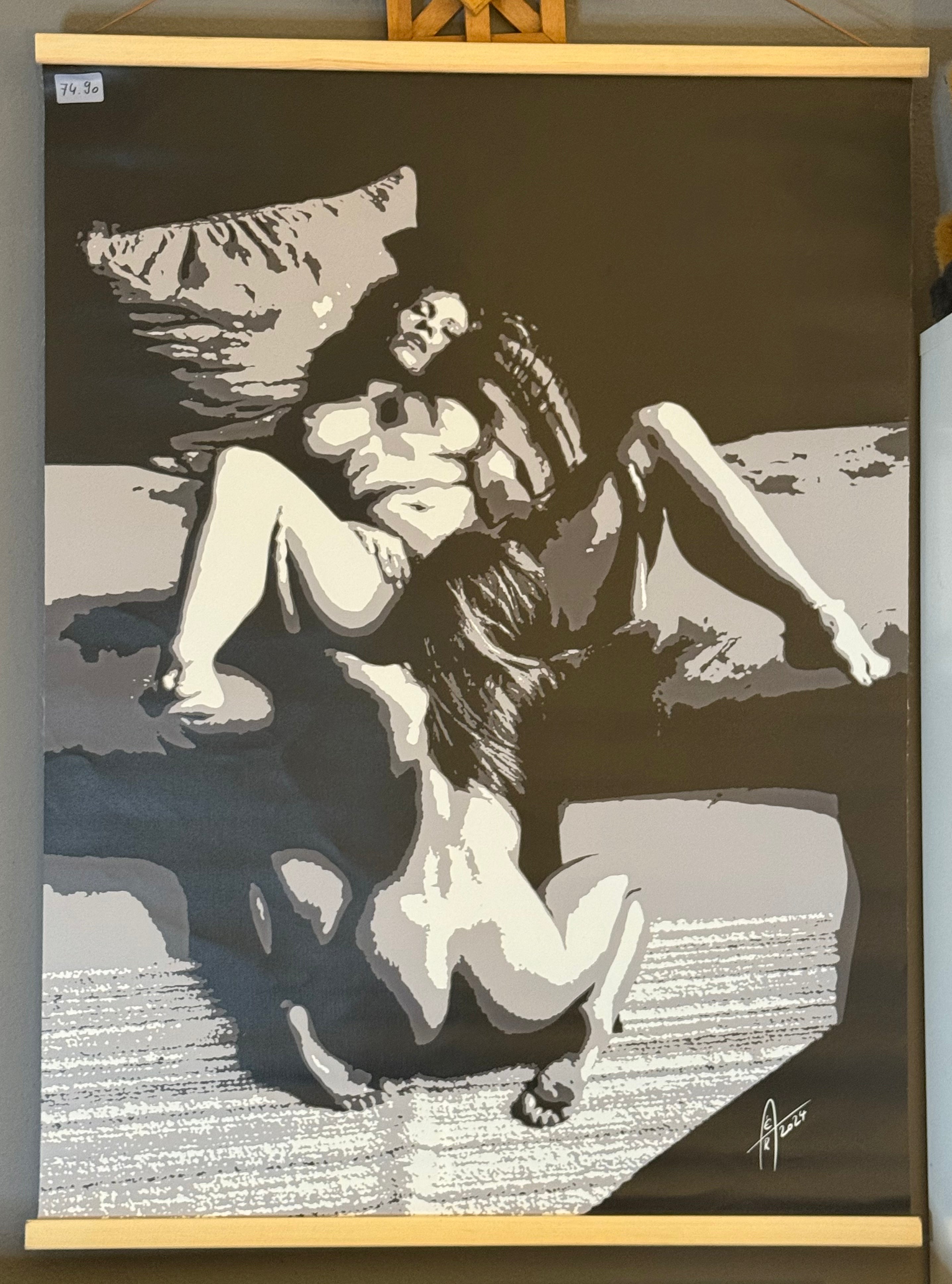 Kunstdruck WLW auf Retro-Leinwand 60 x 80 cm