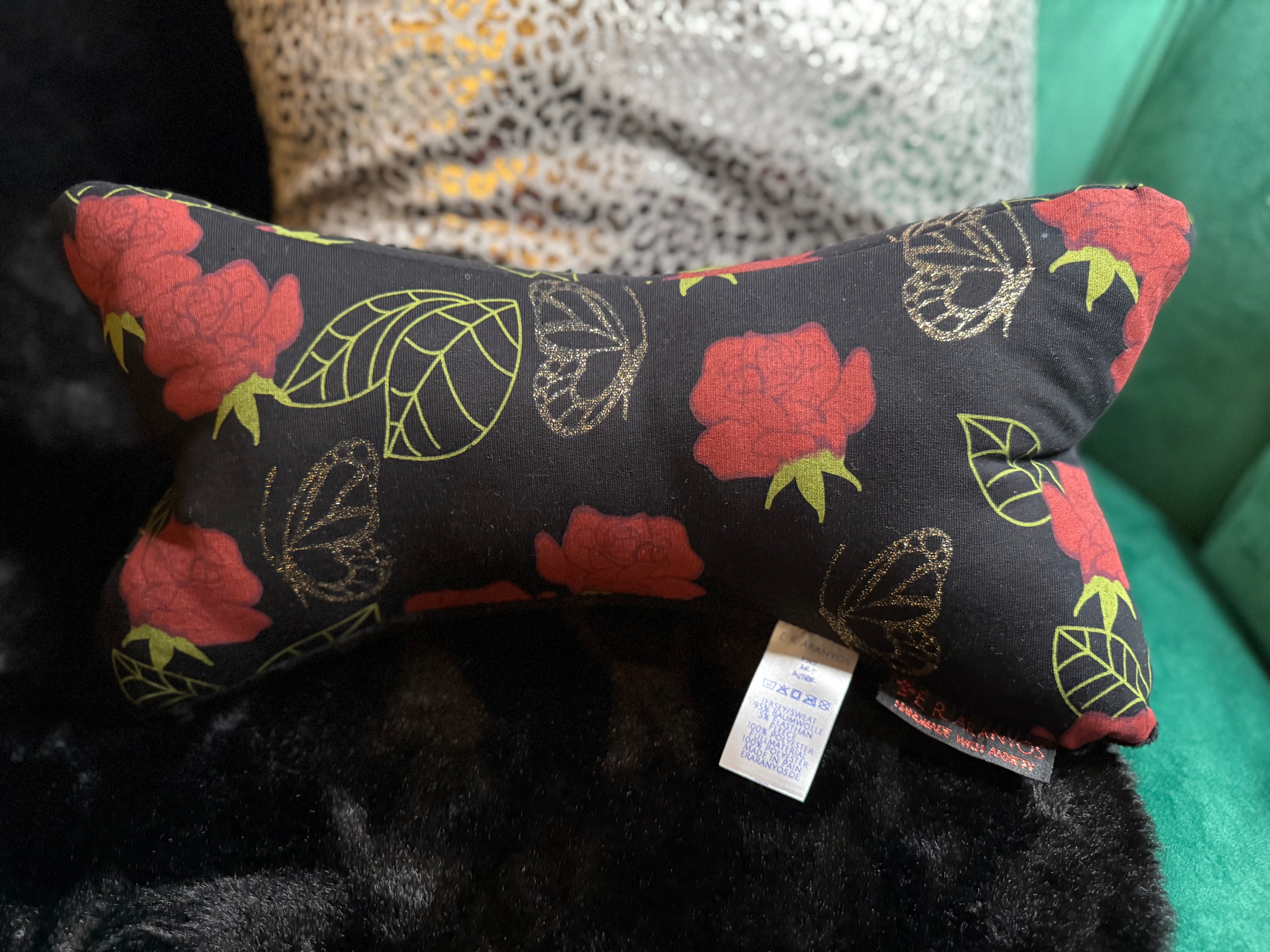 Leseknochen Rosen und Schmetterlinge