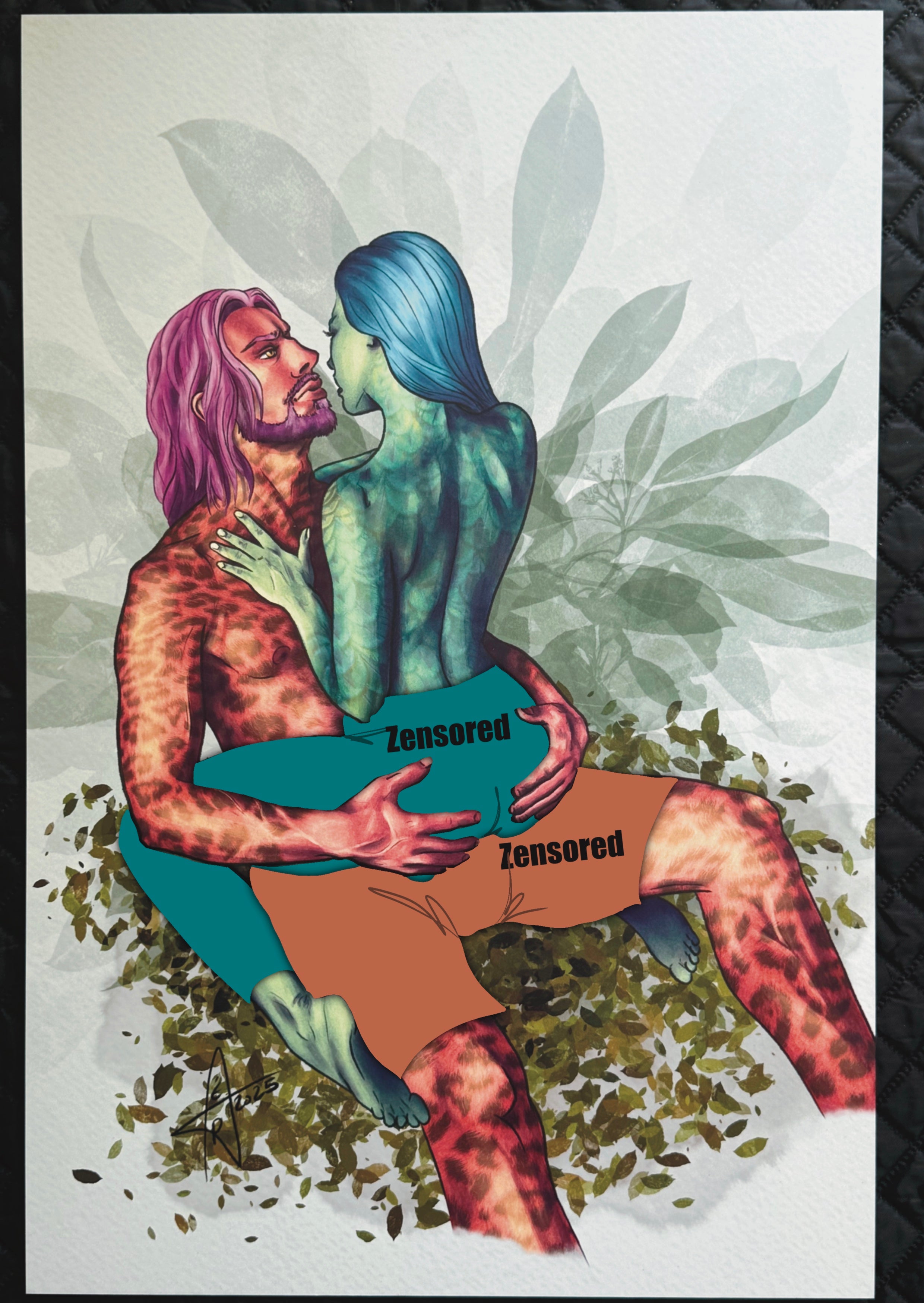 Kunstdruck Jungle auf Alu Dibond 40x60